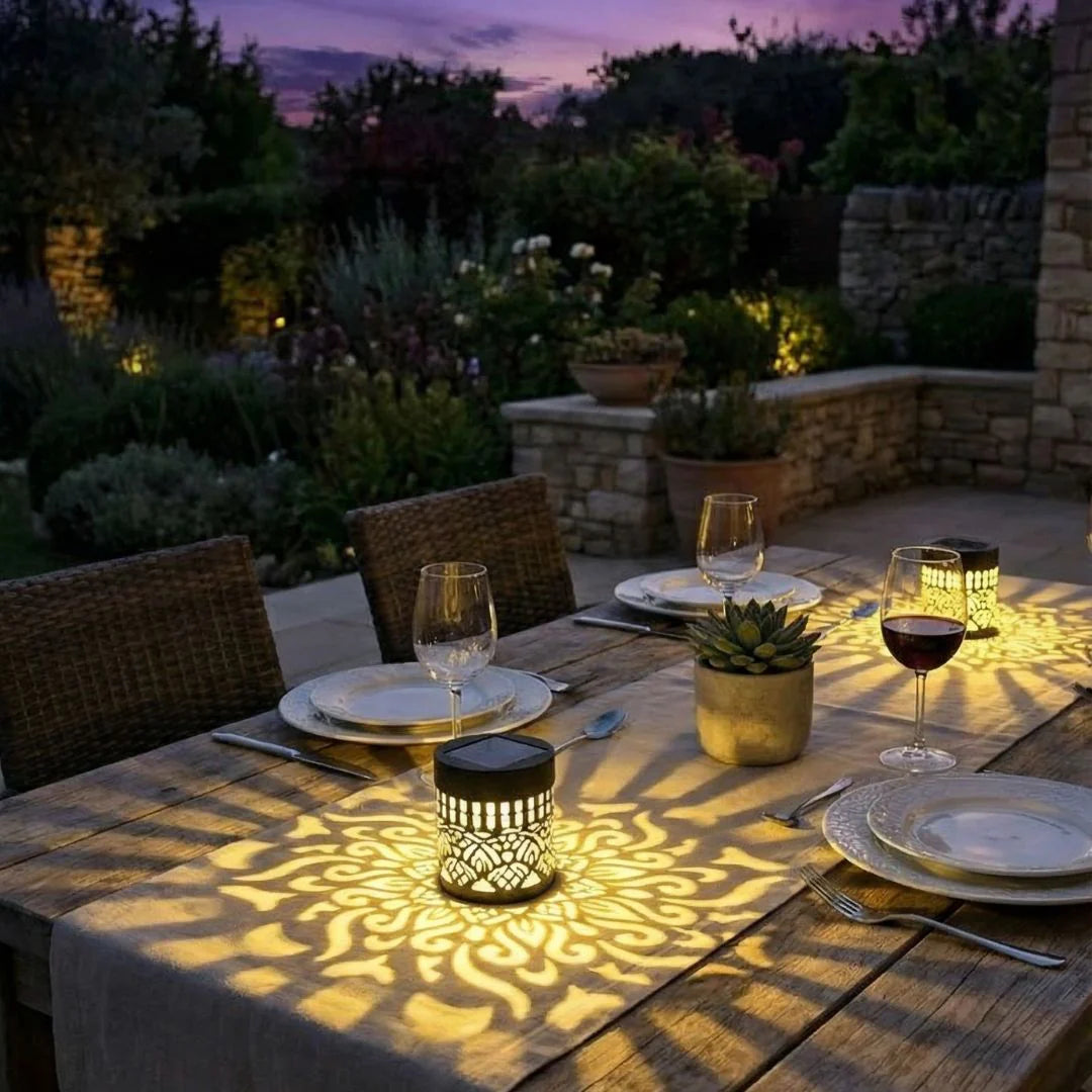 Solana Solar Mandala Light — Decorative Indoor & Outdoor Glow Lamp