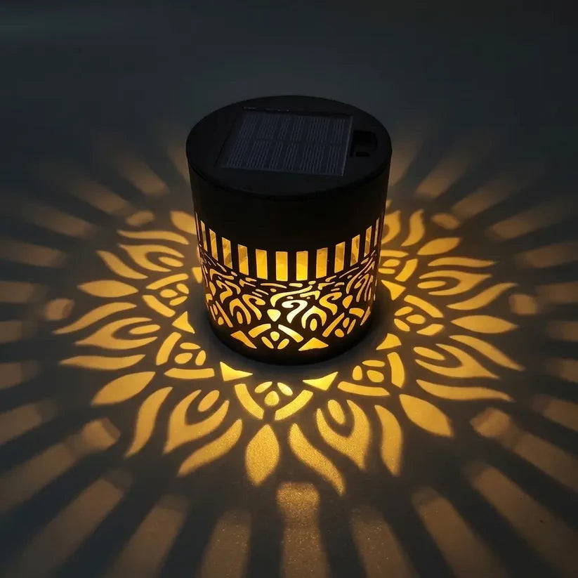 Solana Solar Mandala Light — Decorative Indoor & Outdoor Glow Lamp